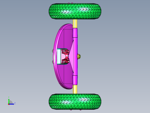橡胶四轮滑板单翘板左视缩略图