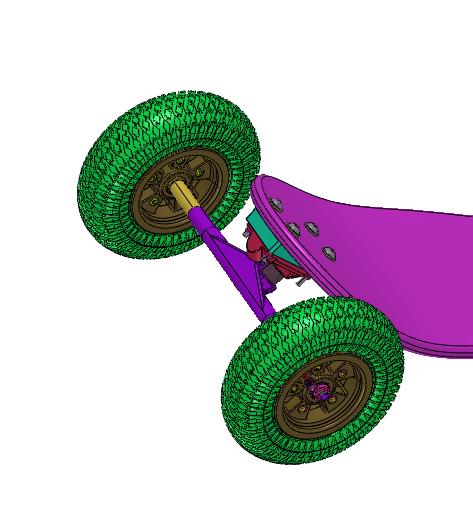 橡胶四轮滑板单翘板