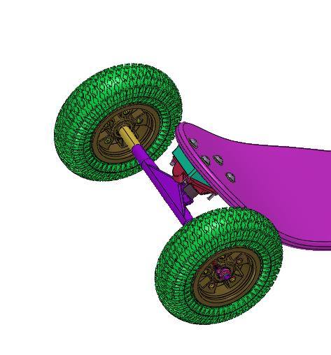 橡胶四轮滑板单翘板缩略图