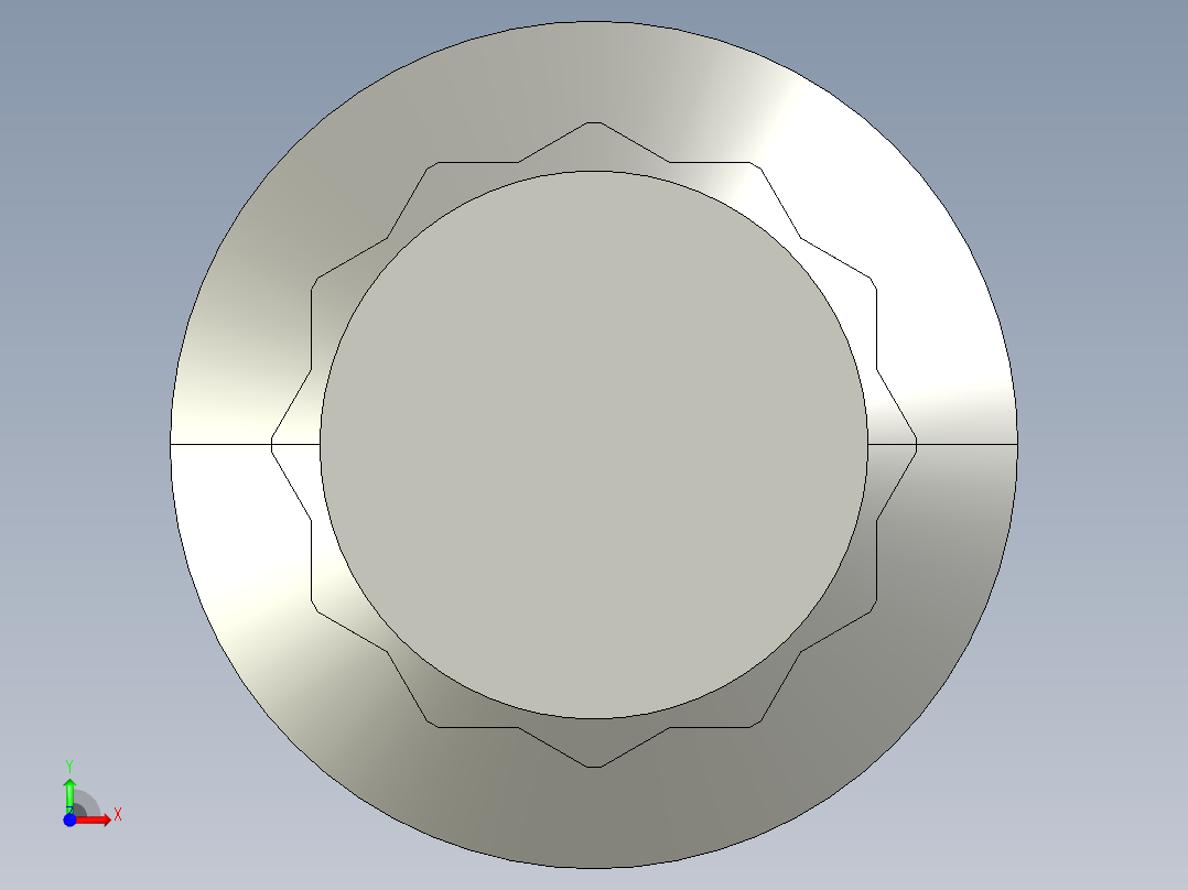 1-4in-20 0.5long 12-point screws.STEP前视图