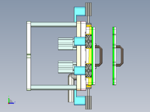 AAPB0-TRIM-笔记本CNC工装夹具三维模型CNC5左视缩略图
