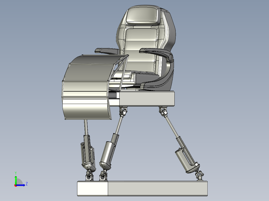 虚拟现实模拟器左视图