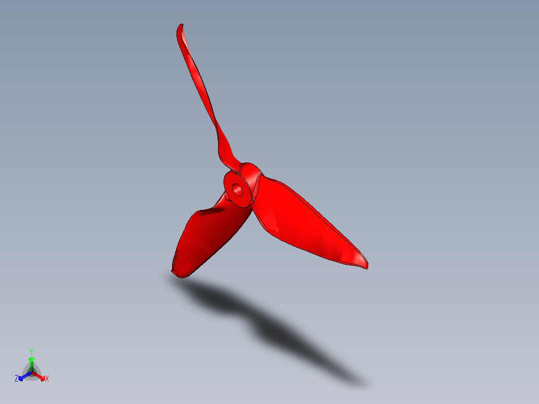 螺旋桨(136)正等轴测图