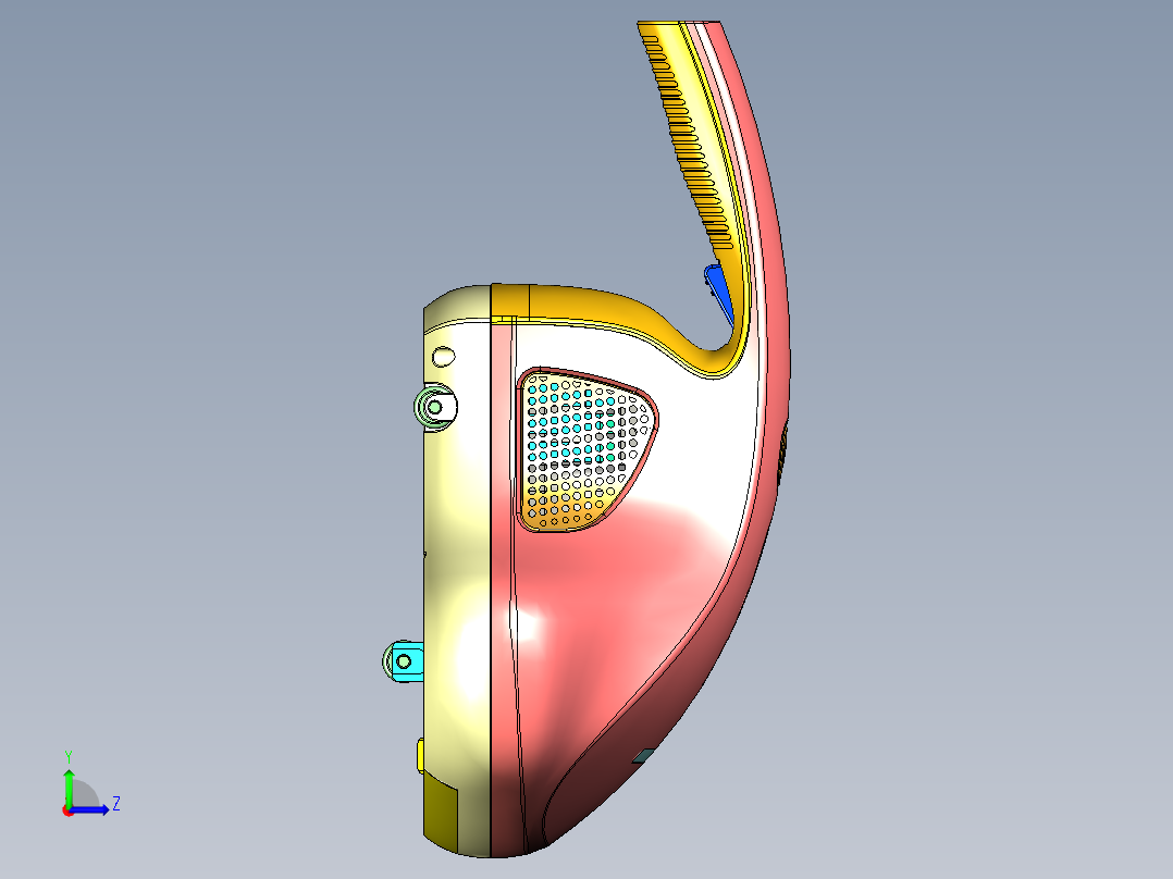 手持除螨仪吸尘器紫外线杀菌机左视图