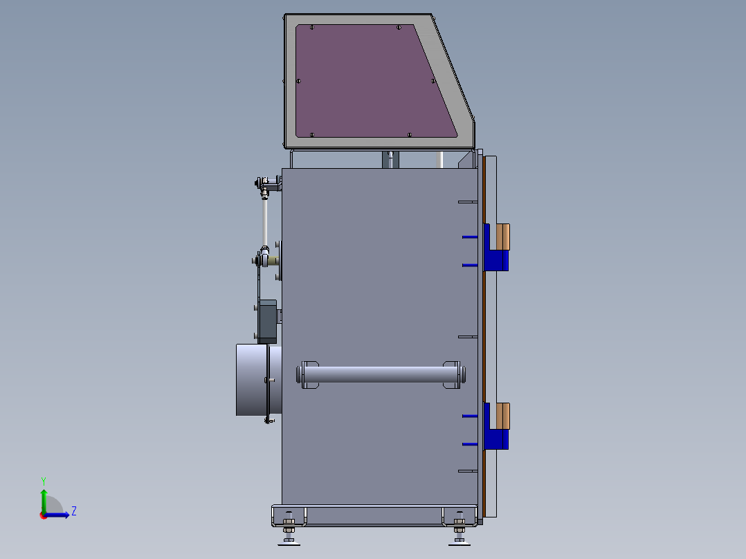 A3003545-真空实验箱左视图
