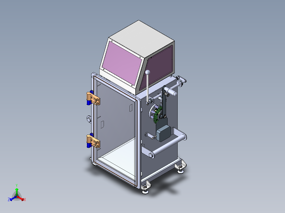 A3003545-真空实验箱正等轴测图