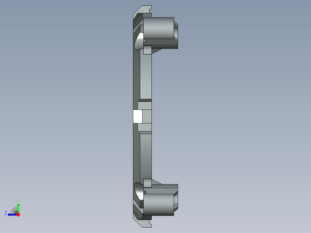 CPU散热器安装支架右视图