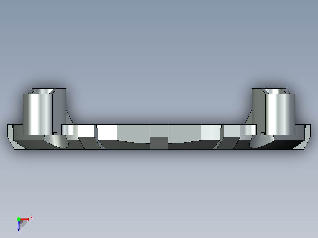 CPU散热器安装支架俯视图