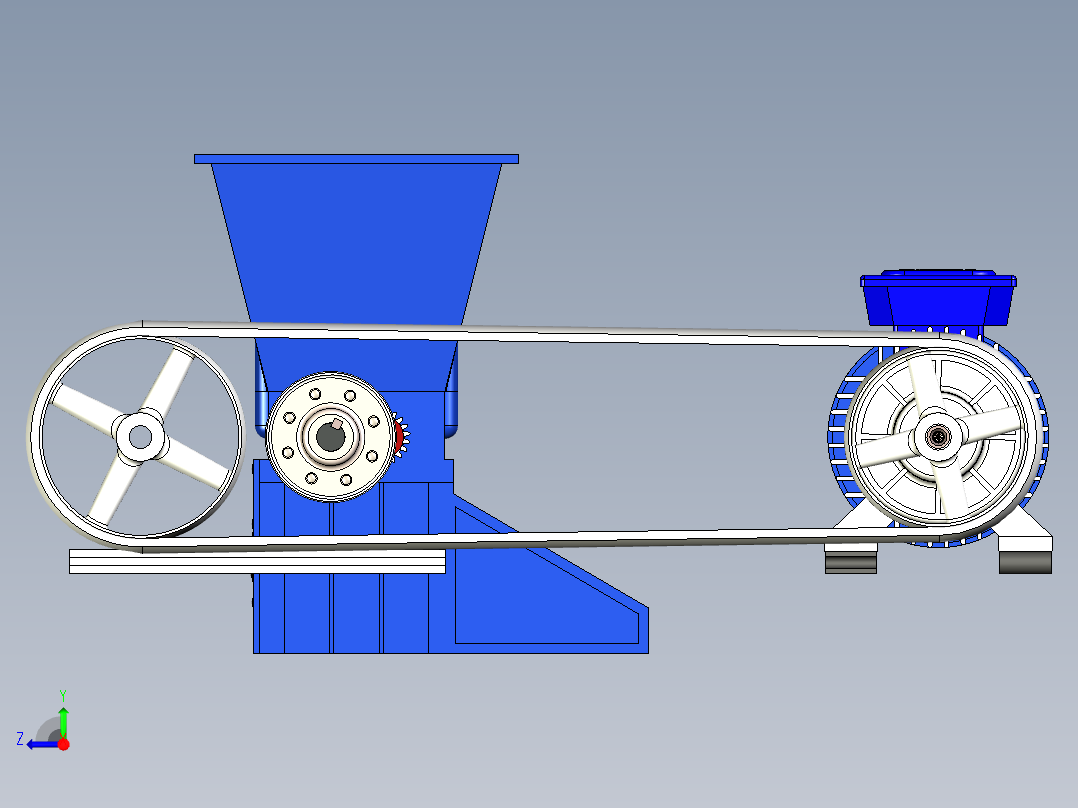 B2004528-木材粉碎机右视图