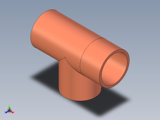 B3004540-铜三通配件，焊接式