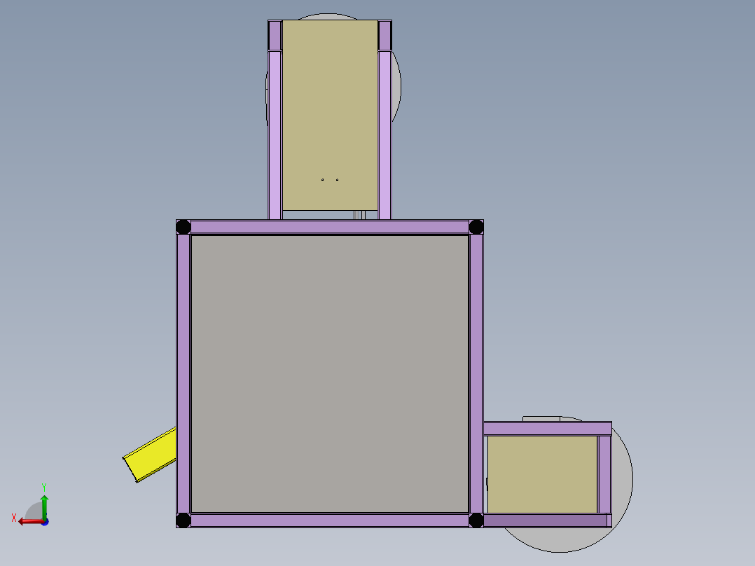 塑料笔帽涂胶组装设备后视图