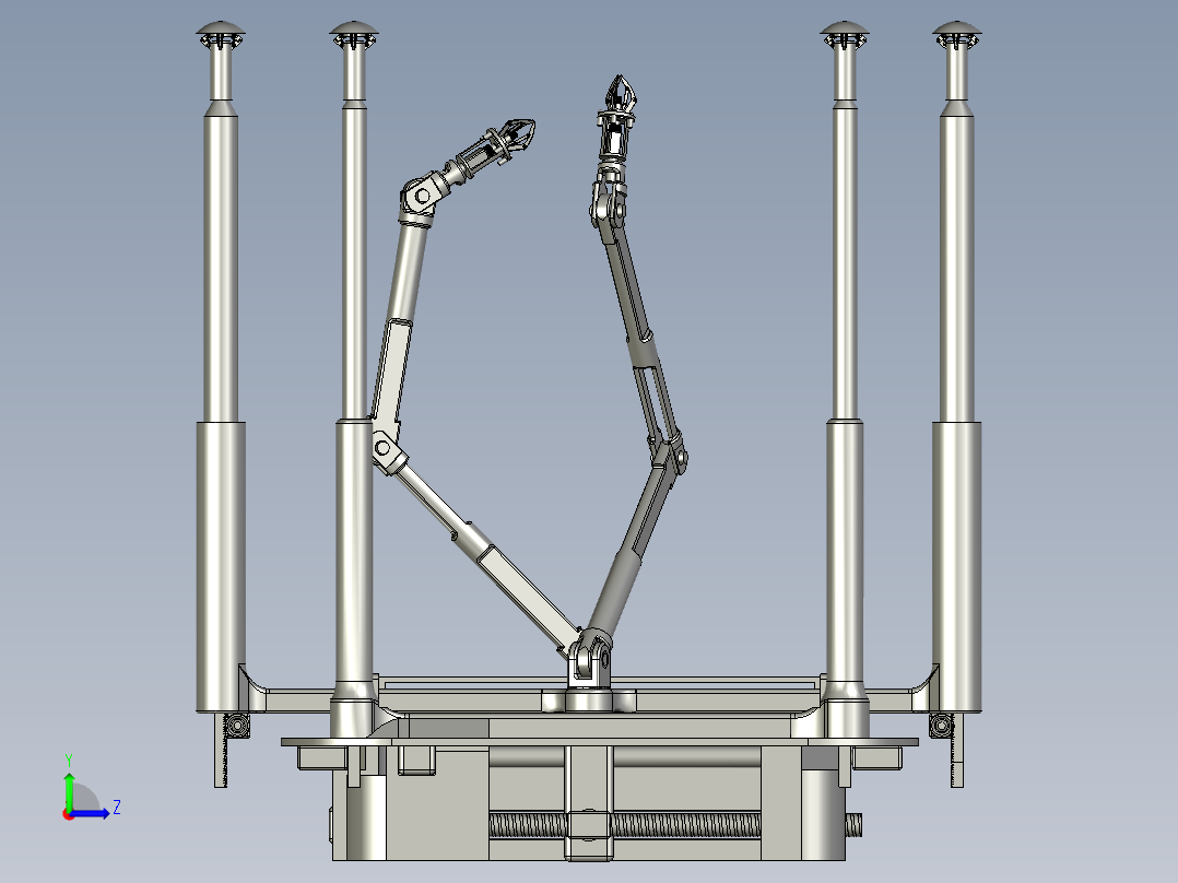 农田环境信息监控系统左视图