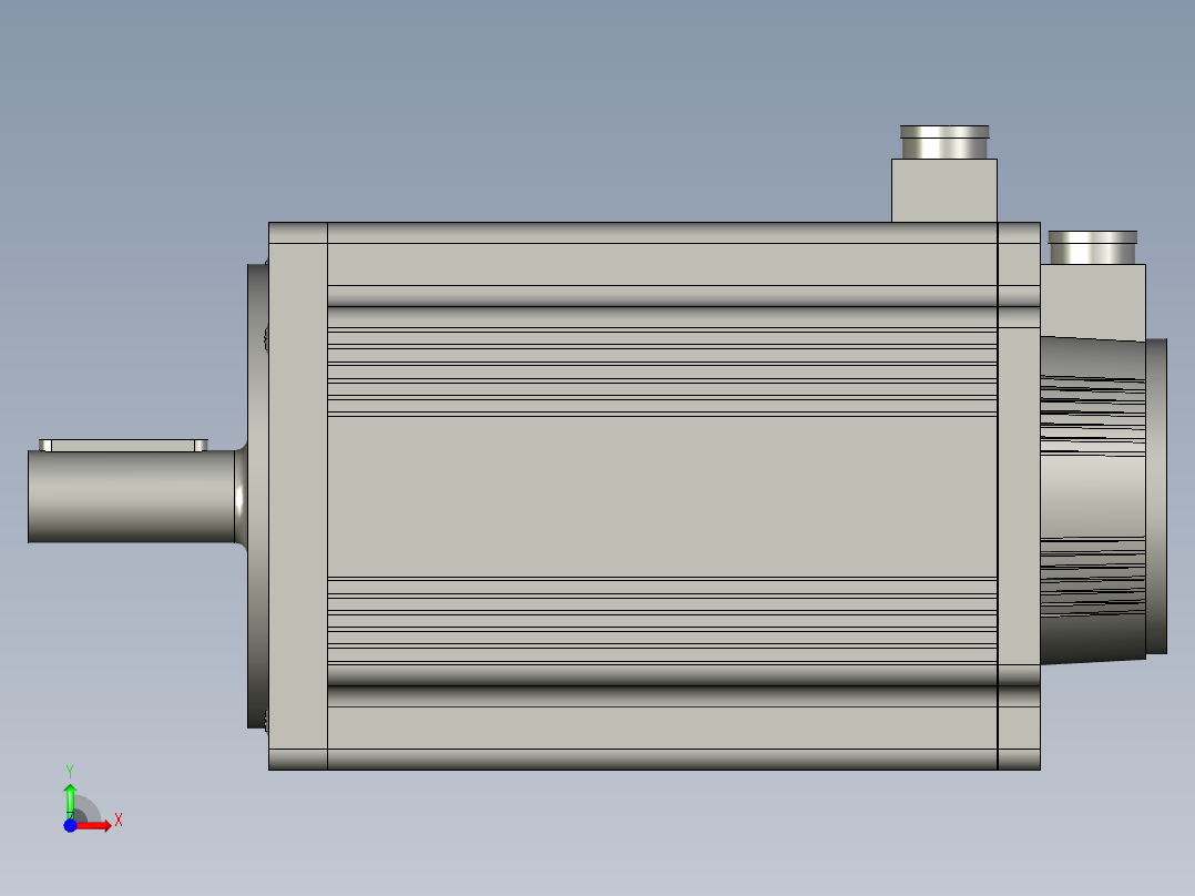 130系列伺服电机130ST-M10015前视图