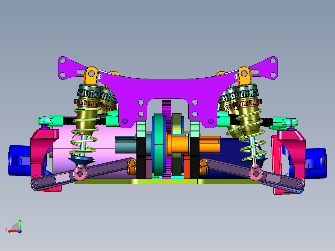 电动方程式遥控车后视图