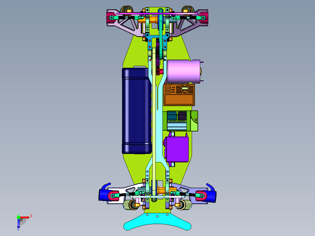 电动方程式遥控车俯视图