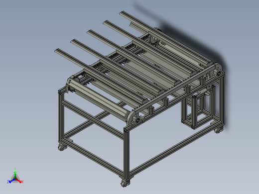 产品板材加工传递系统正等轴测缩略图