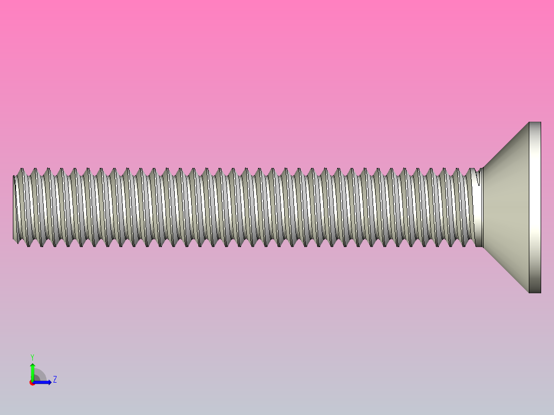 梅花螺钉ISO14582 M3 M4左视图