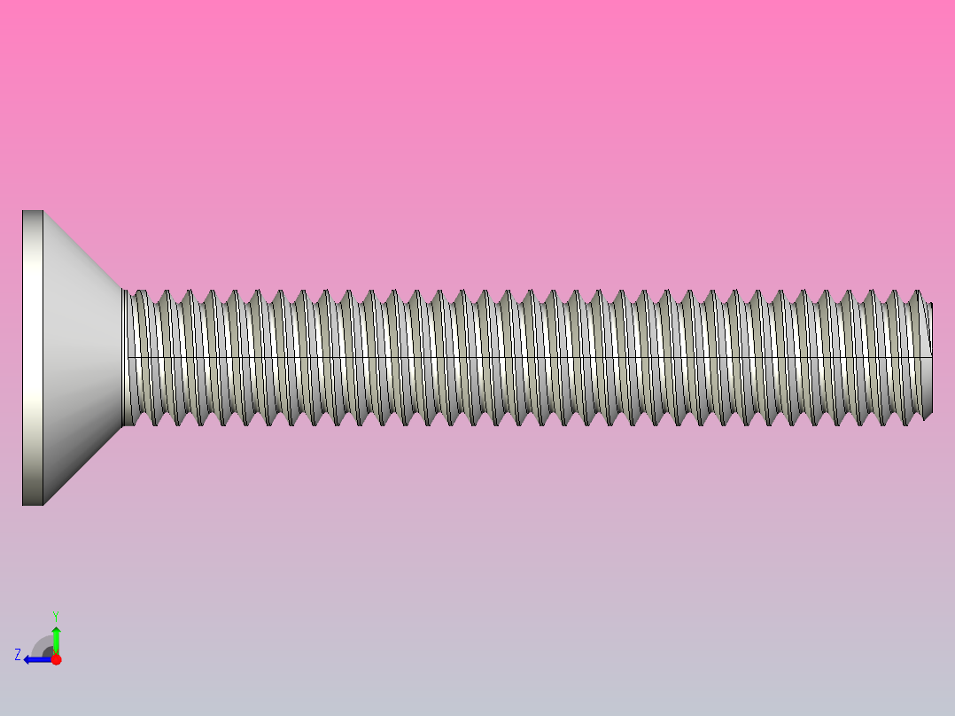 梅花螺钉ISO14582 M3 M4右视图