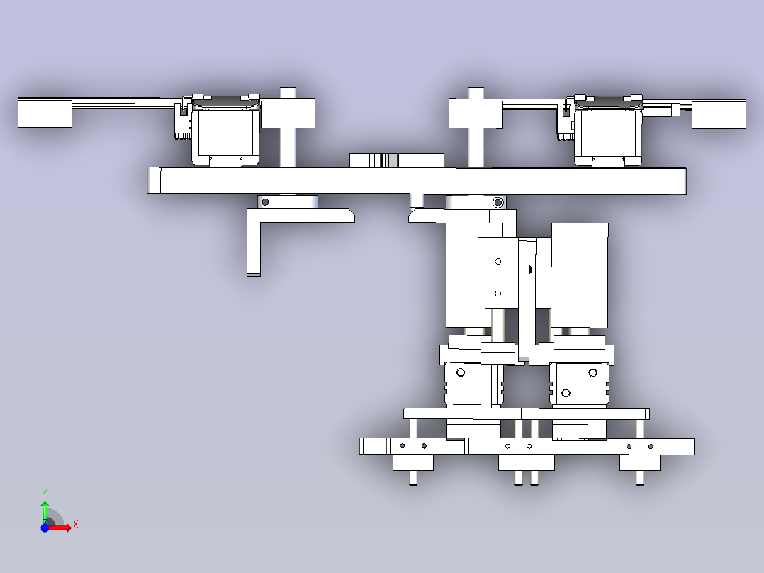 凸轮共轨取料机构前视图