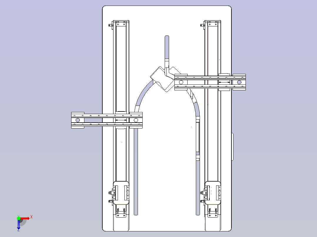 凸轮共轨取料机构俯视图