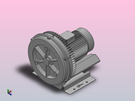 JQT系列单段三相高压旋涡式气泵[JQT-3000]正等轴测缩略图