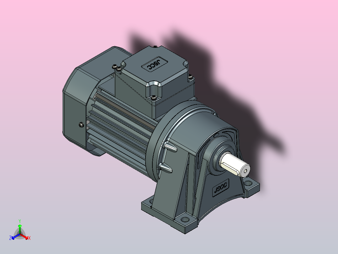 精研卧式标准电机 s250h02-U主视图