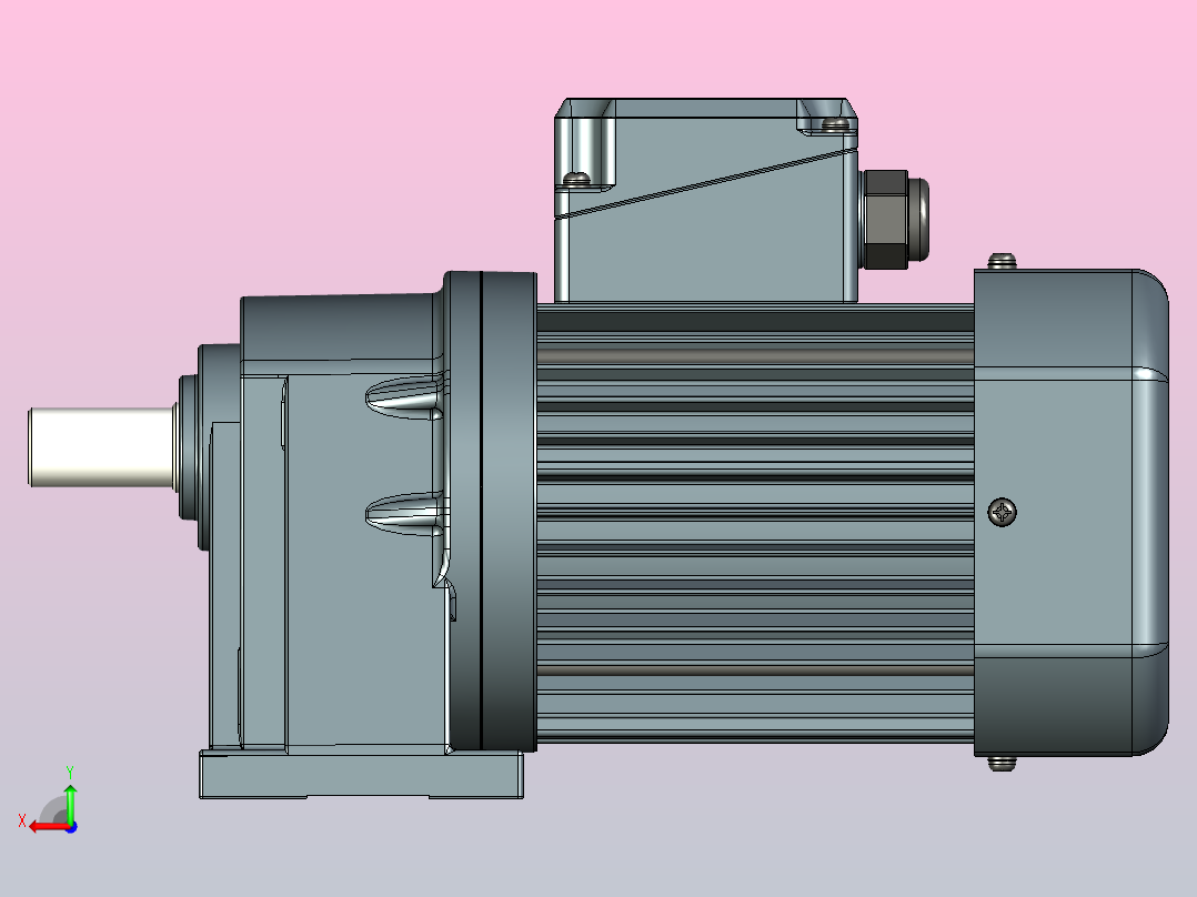 精研卧式标准电机 s250h02-U后视图