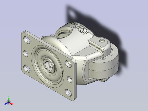 福马脚轮GDR-60-F-PUS正等轴测缩略图