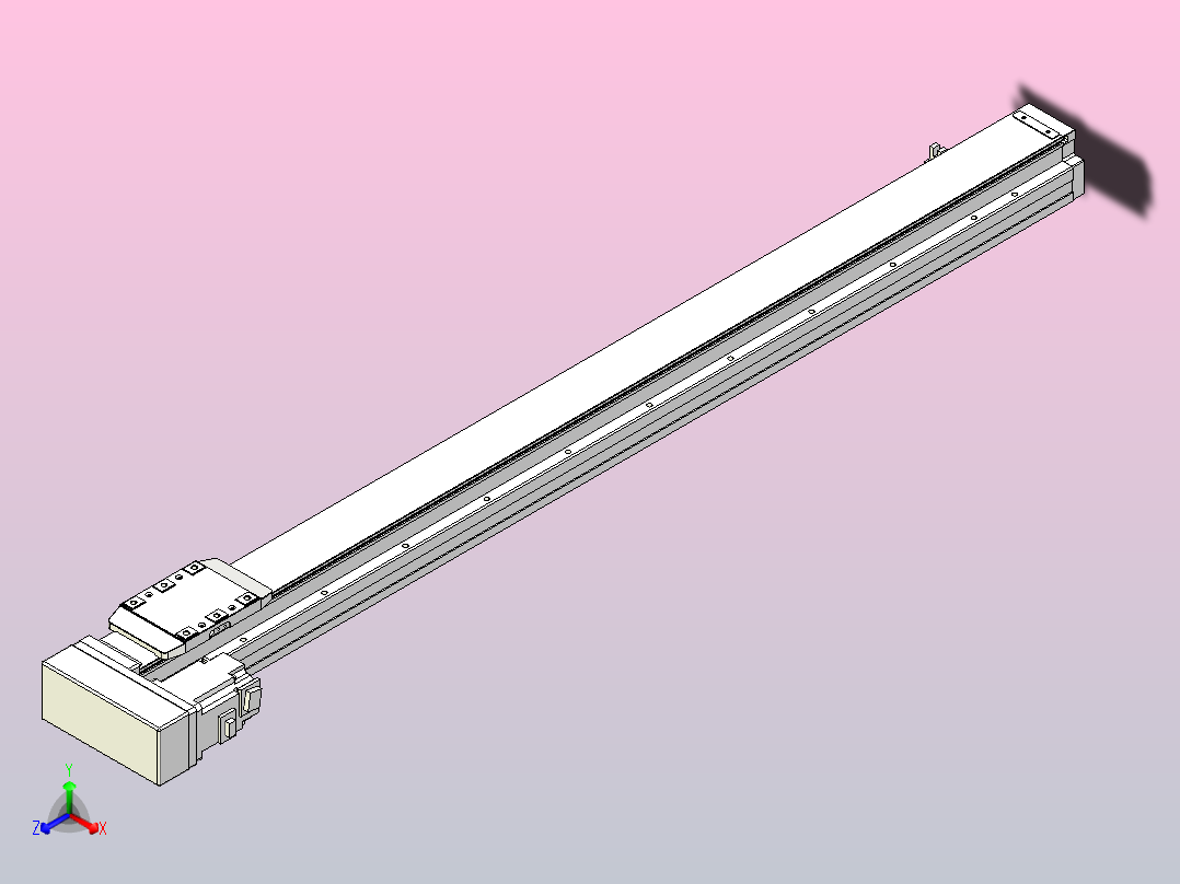 滚珠丝杠直线轴内置导轨TPA-GCR-80-1610C-L950-ML-M20-N3主视图