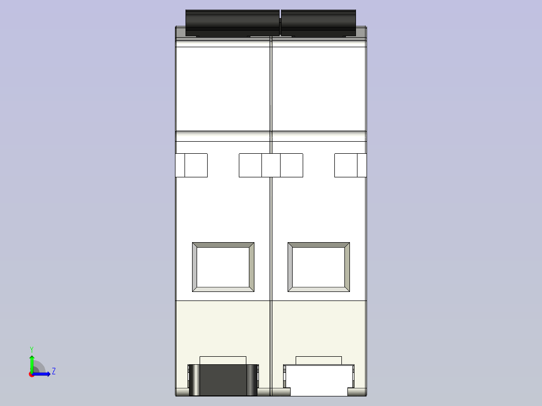 015-断路器-BH D-2P STEP左视图