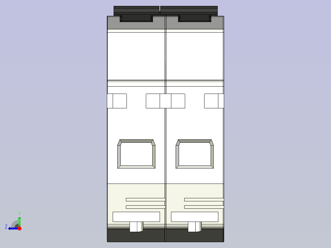 015-断路器-BH D-2P STEP右视图