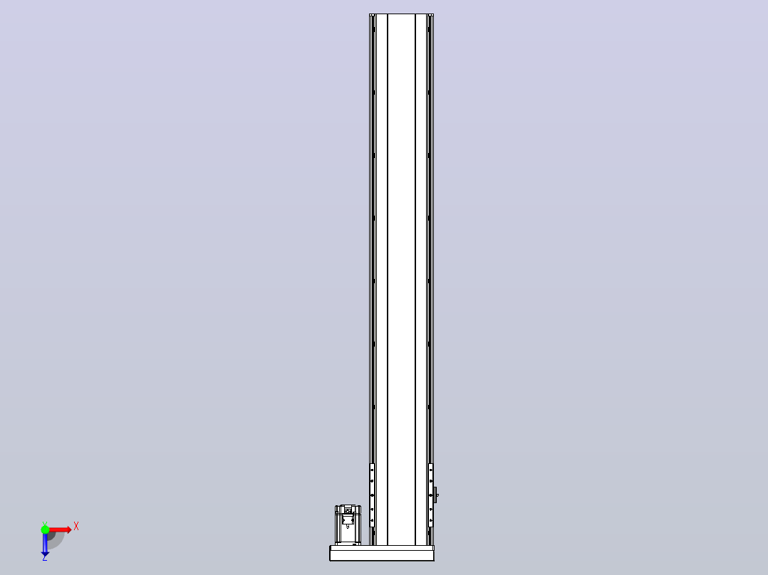日规模组半封闭丝杆TPA-HNR-202D-2510C-L1350-ML-C-P75-N3俯视图