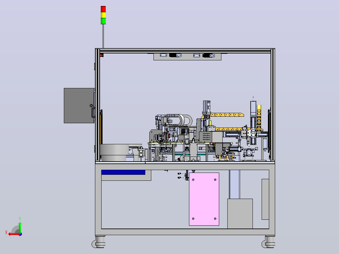 IC自动装配设备3D模型后视图