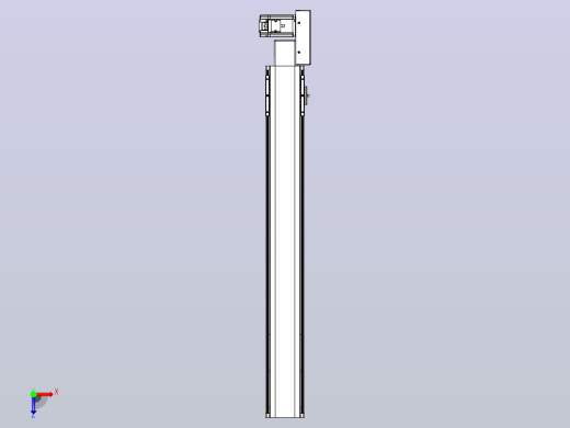 皮带直线轴半封闭可选导轨TPA-HNB-105D-90-L750-ML-C-P20-N3俯视缩略图