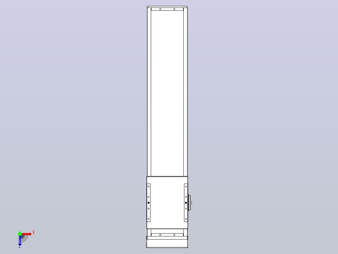 滚珠丝杠直线轴带导轨全封闭TPA-HCR-140D-2010C-L550-MP-Y-P40-N3俯视图