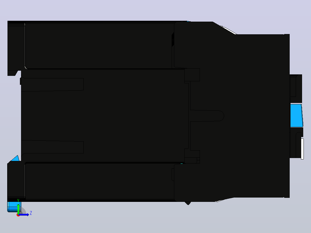 NC1-09Z～12Z交流接触器三维模型202204左视图