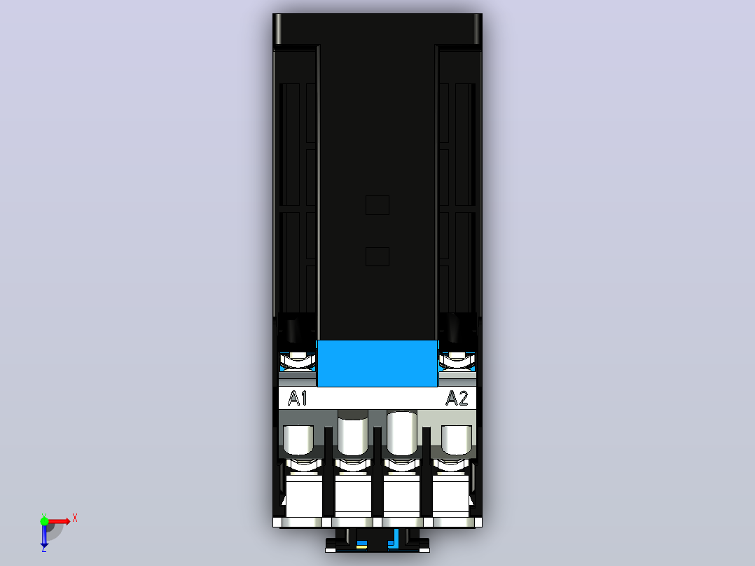 NC1-09Z～12Z交流接触器三维模型202204俯视图