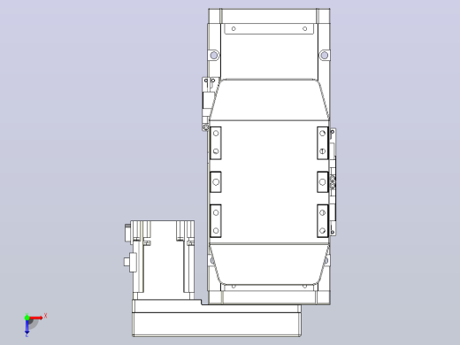 滚珠丝杠直线轴内置导轨TPA-GCR-120-1610C-L50-MR-M40-N3俯视缩略图