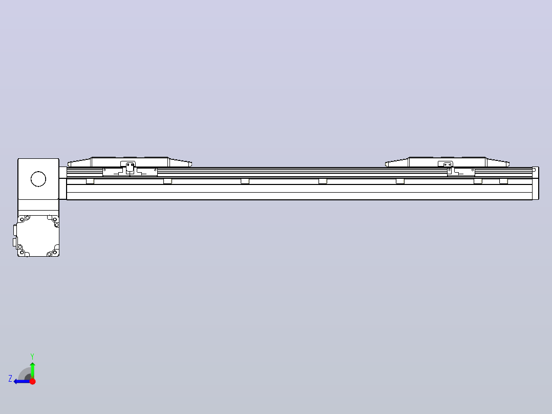 皮带直线轴双滑块型TPA-GCBS-150-P80-L175-LP-M75-N3右视图