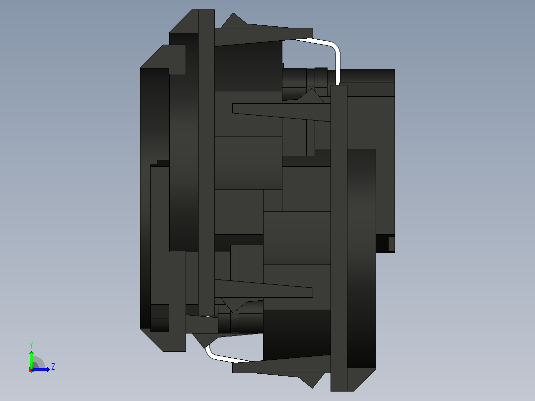 CEE 7_3 230V 卡入式插座..zip.zip左视图