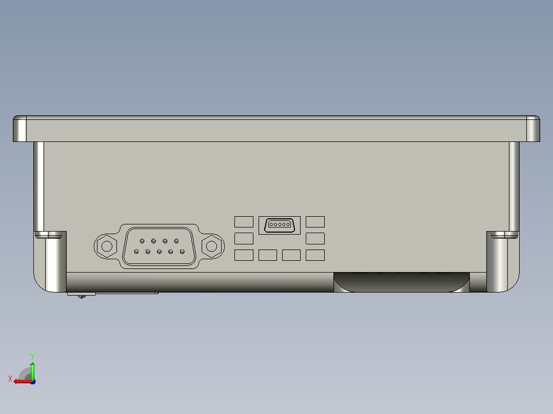 触摸屏HMI - Mematron PV-6050WV2后视图