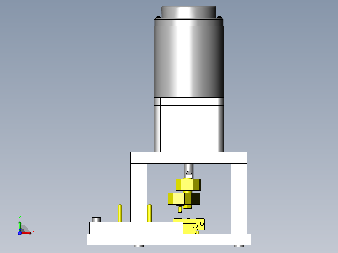 电机式连续前后组件前视图