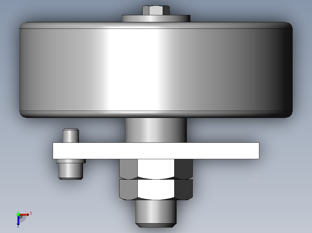 横移台车组件俯视图