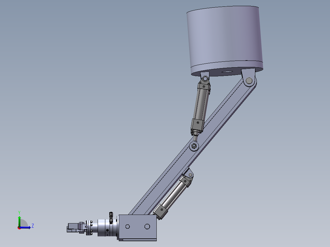 柴油机机体加工自动线上(sw+说明书+cad)左视图