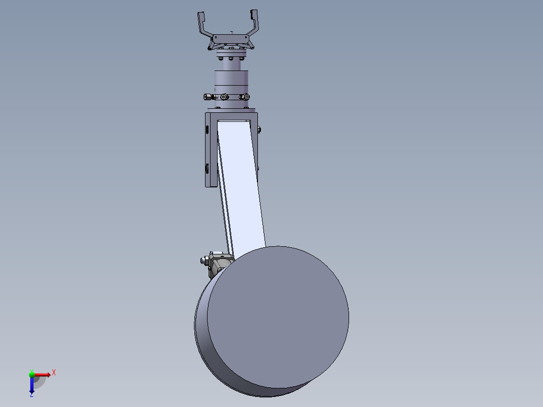 柴油机机体加工自动线上(sw+说明书+cad)俯视图