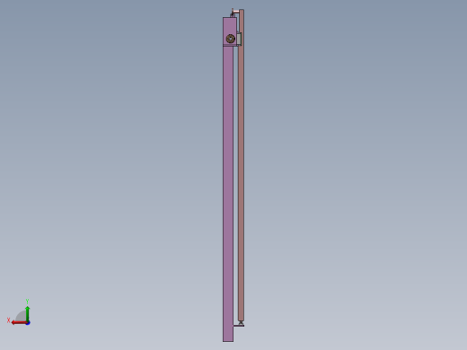 高铁电控移动门(sw+cad+说明书)后视缩略图