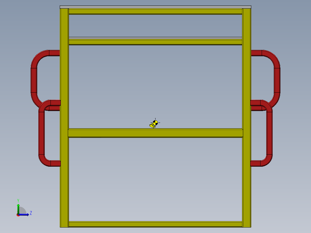 维修工作梯左视图