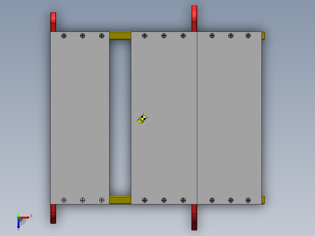 维修工作梯俯视图