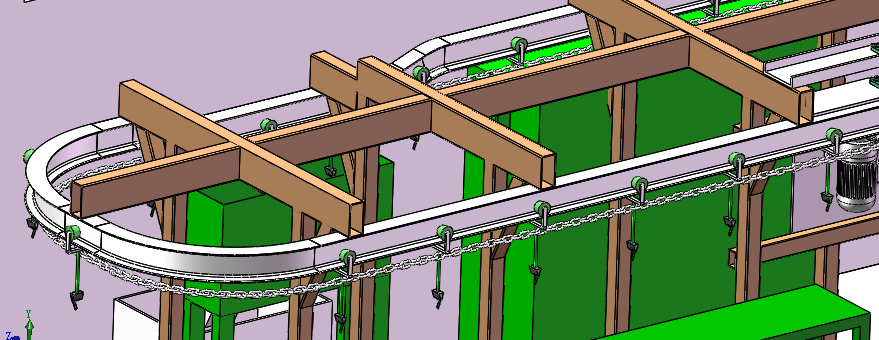 T610 悬挂喷涂输送线