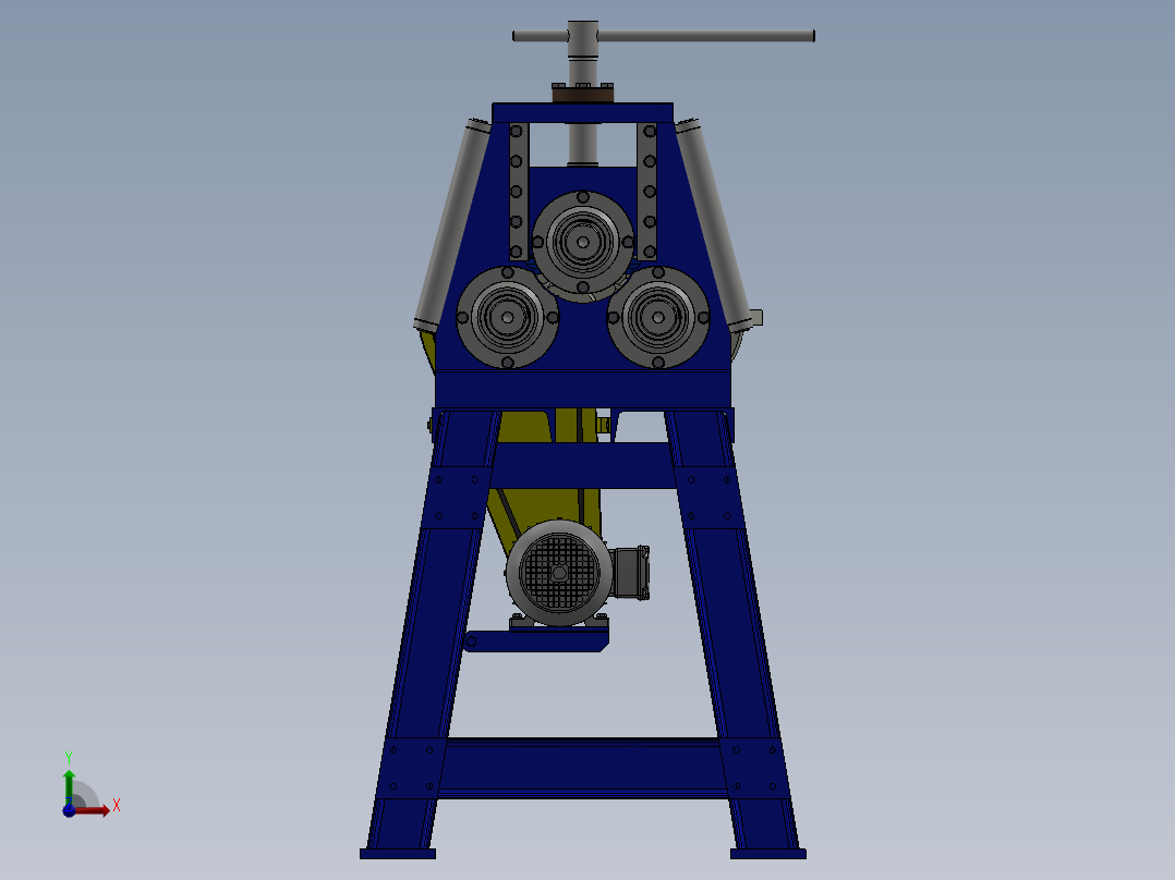 174管或棒料辊压机前视图